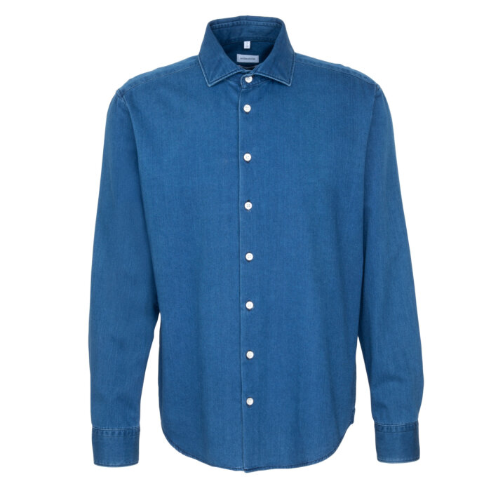 Seidensticker - Seidensticker - 145708 18 | Regular Fit Skjorte Denim Dark Blue