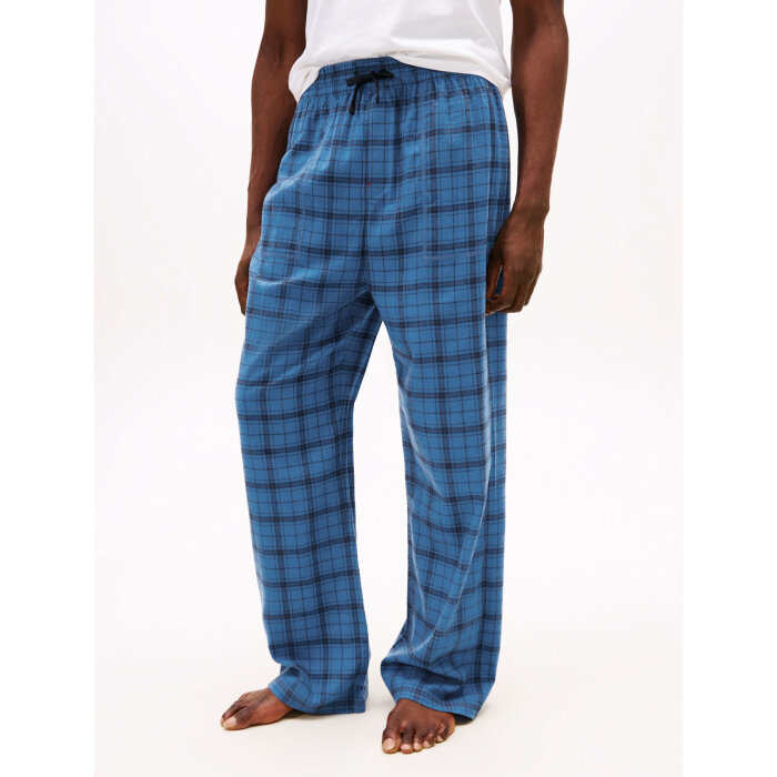 Tommy Hilfiger  - Tommy Hilfiger - TH flannel pyjamas pants | Pyjamasbukser Tonal Check Blue 