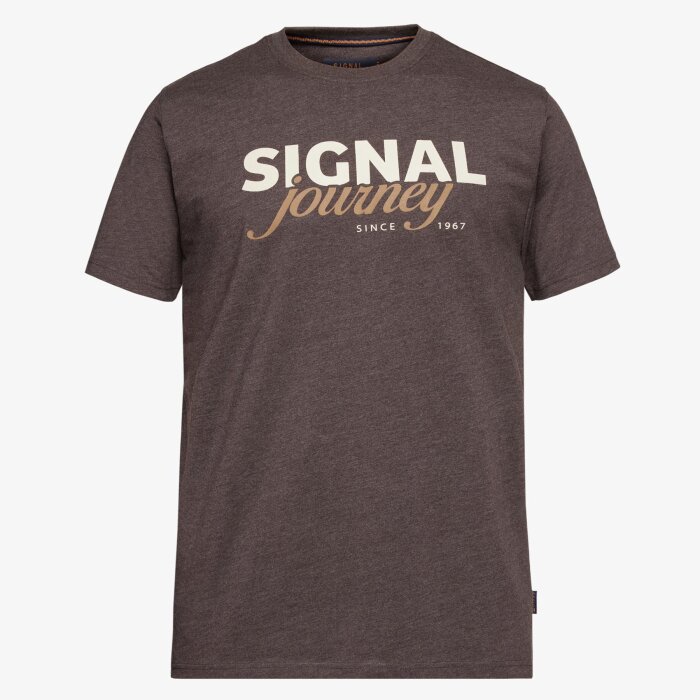 Signal - Signal - Dizzy logo | T-shirt Brown bark Melange