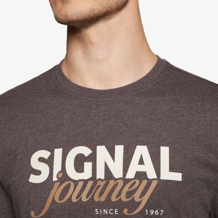 Signal - Signal - Dizzy logo | T-shirt Brown bark Melange