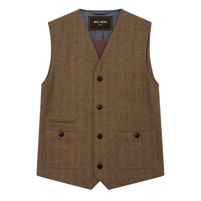 Mos Mosh Gallery - Mos Mosh - Conor heringbone | Vest Ermine 