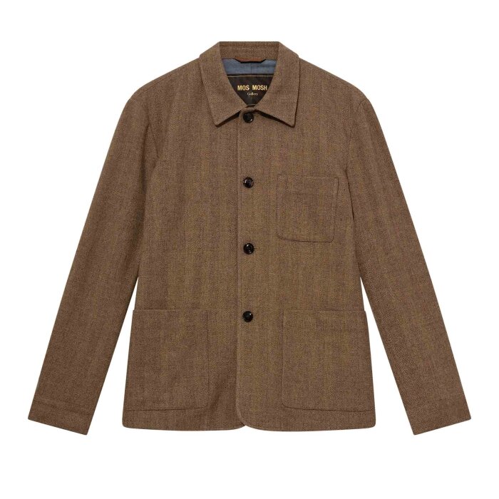 Mos Mosh Gallery - Mos Mosh - Conor heringbone jacket | Jakke Ermine 