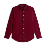 Tommy Hilfiger - Tommy Hilfiger - Flex flannel solid shirt | Skjorte Deep Rouge Tommy Hilfiger - Tommy Hilfiger - Flex flannel solid shirt | Skjorte Deep Rouge