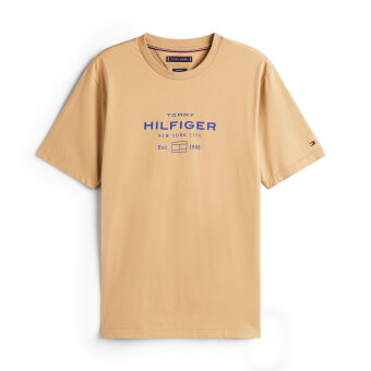 Tommy Hilfiger  - Tommy Hilfiger - Stack graphic tee | T-shirt Timeless Camel