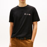 Tommy Hilfiger  - Tommy Hilfiger - Small crest outline tee | T-shirt Black