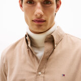 Tommy Hilfiger  - Tommy Hilfiger - Solid corduroy shirt | Skjorte Coastal Taupe