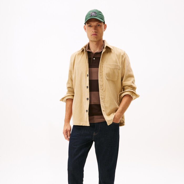 Tommy Hilfiger  - Tommy Hilfiger - Corduroy rlx | Overshirt Gentle Gold