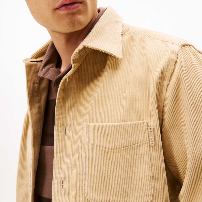 Tommy Hilfiger  - Tommy Hilfiger - Corduroy rlx | Overshirt Gentle Gold