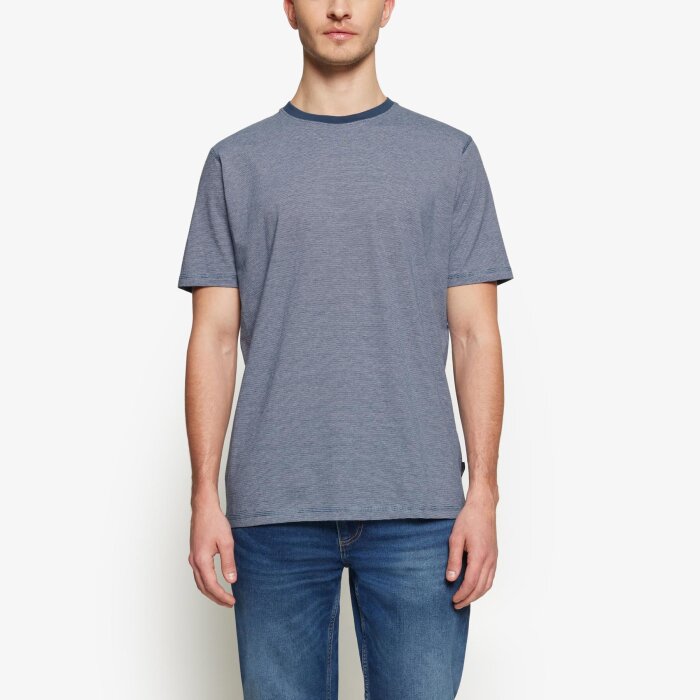 Signal - Signal - Yann mini stripe tee | T-shirt Blue Largo