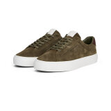 Tommy Hilfiger  - Tommy Hilfiger - Premium cupsole suede shoes | Trainers Army Green