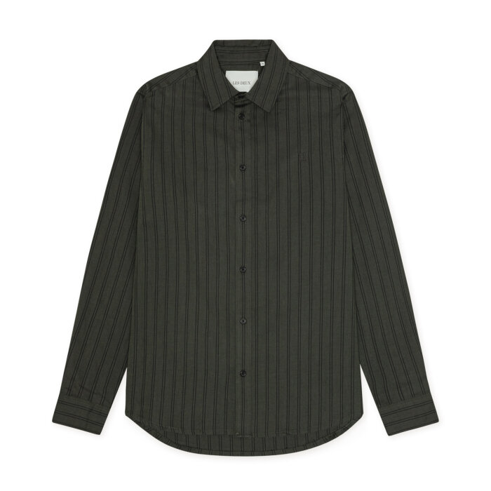 LES DEUX - Les Deux - Konrad striped shirt | Skjorte Duffel Bag