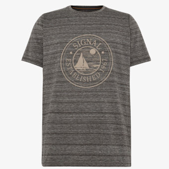 Signal - Signal - Dylan space stripe tee | T-shirt Brown Bark
