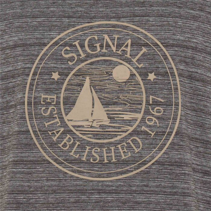 Signal - Signal - Dylan space stripe tee | T-shirt Brown Bark