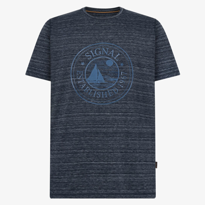 Signal - Signal - Dylan space stripe tee | T-shirt Deep Marine