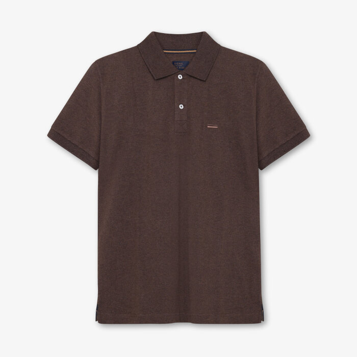 Signal - Signal - Nicky | Polo T-shirt Brown Bark Melange