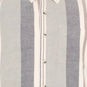 Signal - Signal - Boulder v-stripe shirt | Skjorte Brown Otter