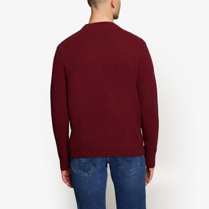 Signal - Signal - Ricco crew neck sweater | Strik Cherry Chocolate Melange