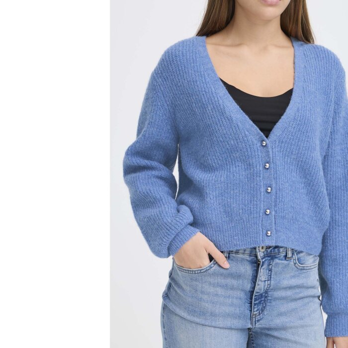 ICHI ( Dame ) - ICHI - IHMARIN CA6 | CARDIGAN BLUE YONDER