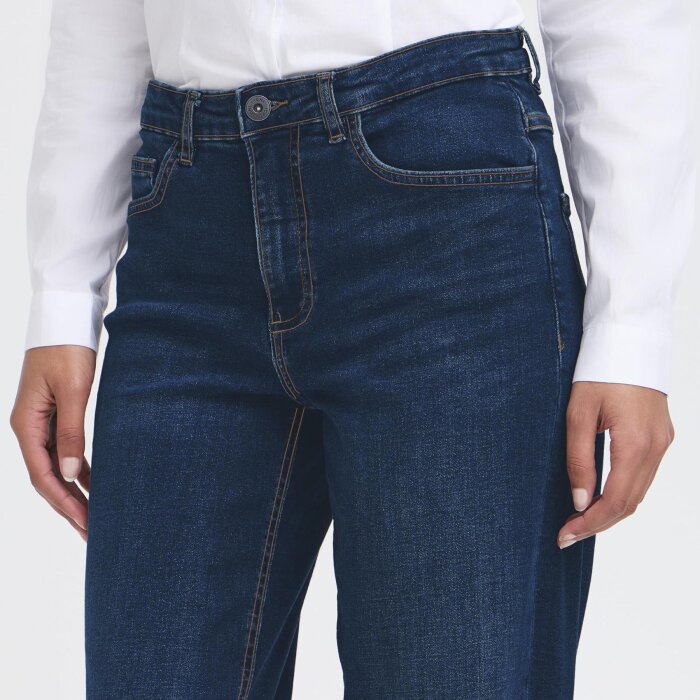ICHI ( Dame ) - ICHI - IHTWIGGY STRAIGHT | JEANS DARK BLUE