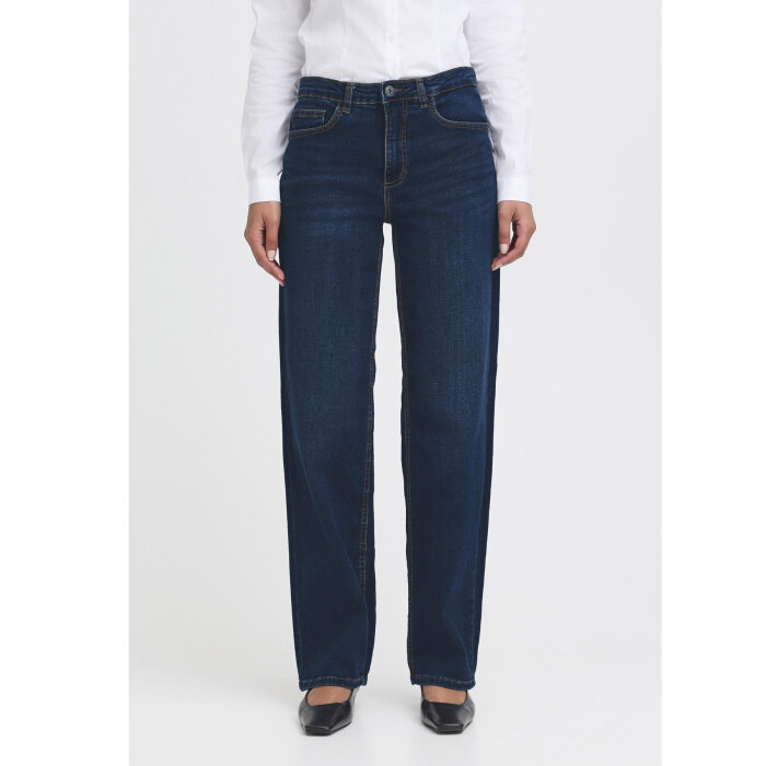 ICHI ( Dame ) - ICHI - IHTWIGGY STRAIGHT | JEANS DARK BLUE