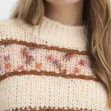 Pulz Jeans ( Dame )  - PULZ - PZRIVER LS PULLOVER | STRIK CLOUD DANCER MELANGE