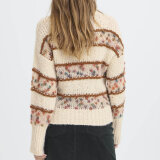 Pulz Jeans ( Dame )  - PULZ - PZRIVER LS PULLOVER | STRIK CLOUD DANCER MELANGE