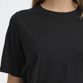 Pulz Jeans ( Dame )  - PULZ - PZKADEN | T-SHIRT BLACK BEAUTY