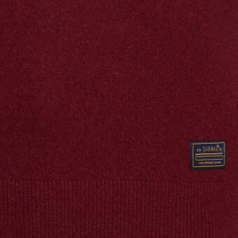 Signal - Signal - Ricco crew neck sweater | Strik Cherry Chocolate Melange