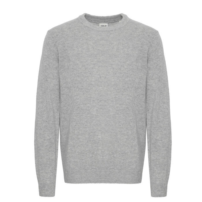 Solid - Solid - Dyllon sweater | Strik Light Grey melange