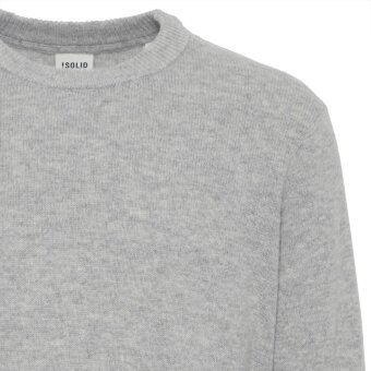 Solid - Solid - Dyllon sweater | Strik Light Grey melange