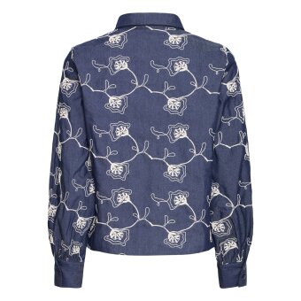 Pulz Jeans ( Dame )  - PULZ - PZMACY SHIRT | SKJORTE DARK BLUE