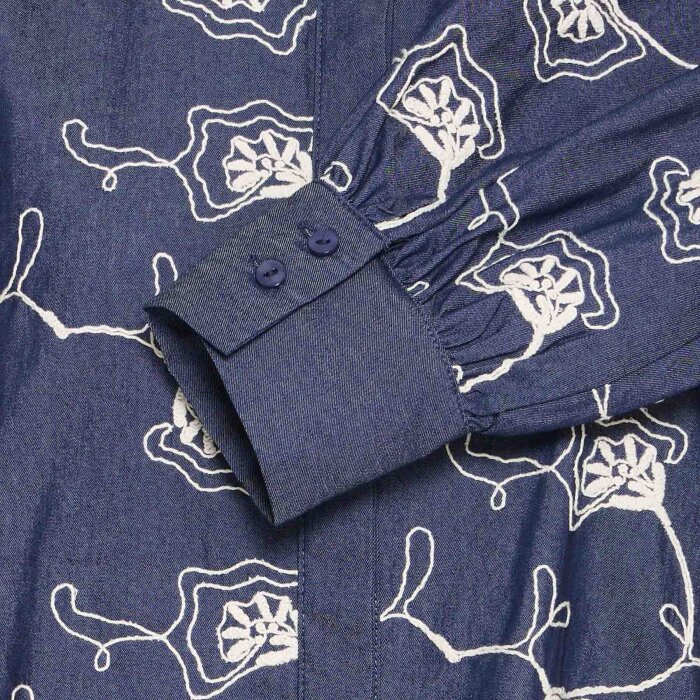 Pulz Jeans ( Dame )  - PULZ - PZMACY SHIRT | SKJORTE DARK BLUE