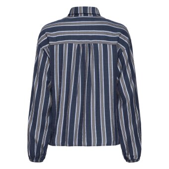 Pulz Jeans ( Dame )  - PULZ - PZVIVIAN SHIRT | SKJORTE BLUE BROWN