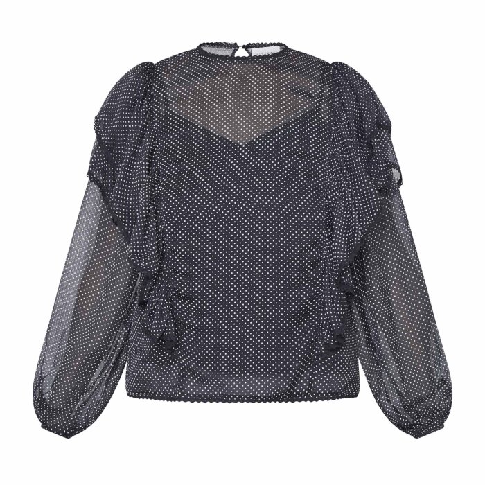 Sisters Point ( Dame ) - SISTERS POINT - UDAR-LS | SKJORTE  800 BLACK/DOT