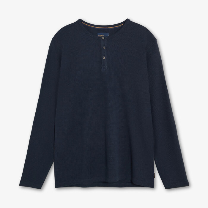 Signal - Signal - Derek granddad waffle | t-shirt Deep Marine