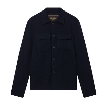 Mos Mosh Gallery - Mos Mosh - Austin knit | Overshirt Navy