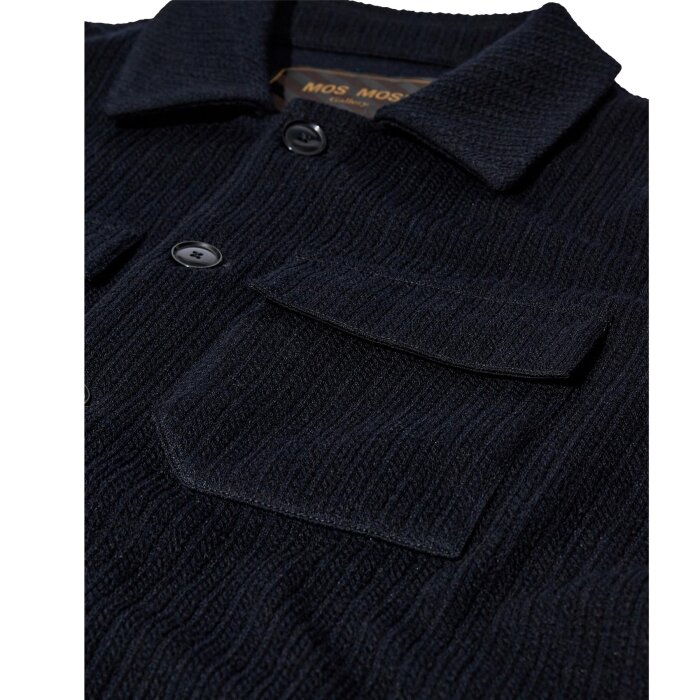 Mos Mosh Gallery - Mos Mosh - Austin knit | Overshirt Navy