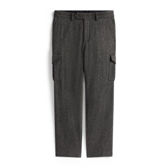 Tommy Hilfiger  - Tommy Hilfiger - Herringbone cargo pants | Bukser Medium Grey