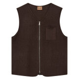 Mos Mosh Gallery - Mos Mosh - Cess Ryan boil | Vest Chocolate Brown