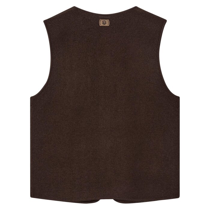 Mos Mosh Gallery - Mos Mosh - Cess Ryan boil | Vest Chocolate Brown