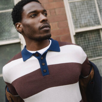 Mos Mosh Gallery - Mos Mosh - Royal preppy knit | Strik Bitte Chocolate 