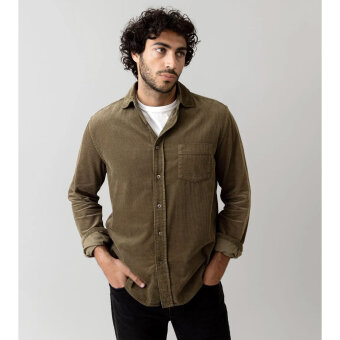 Mos Mosh Gallery - Mos Mosh - Alden corduroy shirt | Skjorte Grape Leaf 