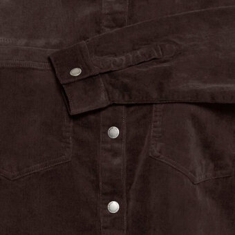 Pulz Jeans ( Dame )  - PULZ - PZSALLY LS SHIRT | SKJORTE 191103 ESPRESSO