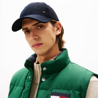 Tommy Hilfiger  - Tommy Hilfiger - RWB cotton 6 panel cap | Kasket Space Blue
