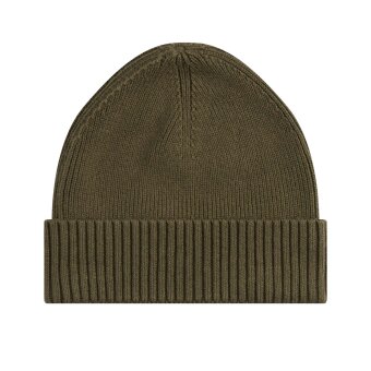 Tommy Hilfiger  - Tommy Hilfiger - TH flag pima cotton beanie | Hue Foxhunt Green