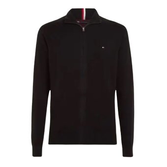 Tommy Hilfiger  - Tommy Hilfiger - TH cotton cashmere zip | Cardigan Black
