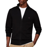 Tommy Hilfiger  - Tommy Hilfiger - TH cotton cashmere zip | Cardigan Black