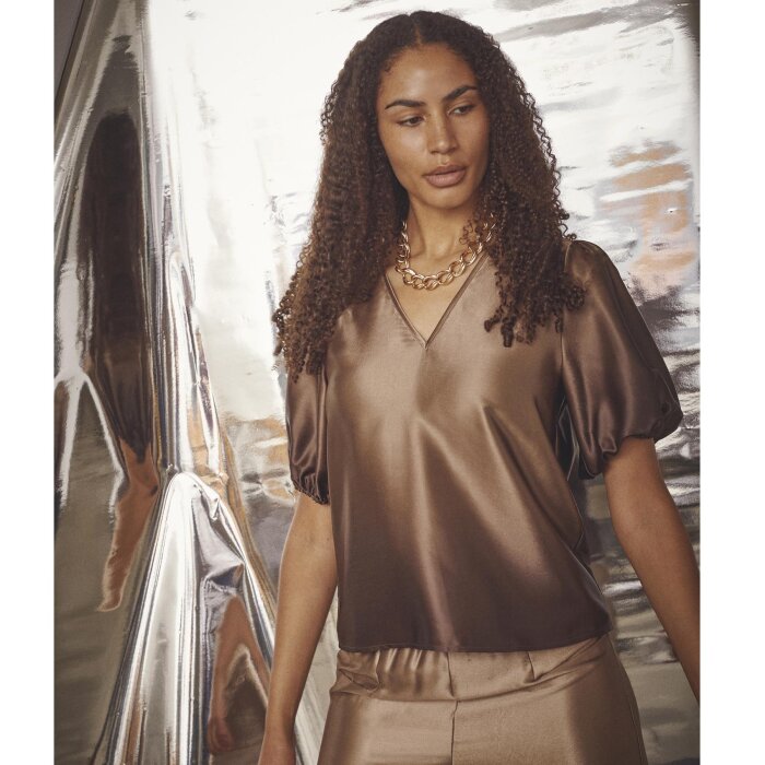 Love&divine ( Dame ) - LOVE&DIVINE - LOVE1403 | BLUSE  804 BROWN COMB.