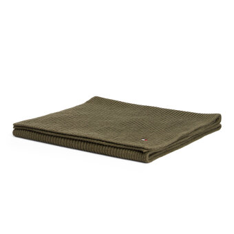 Tommy Hilfiger  - Tommy Hilfiger - TH flag pima cotton cash scarf | Halstørklæde Foxhunt Green 