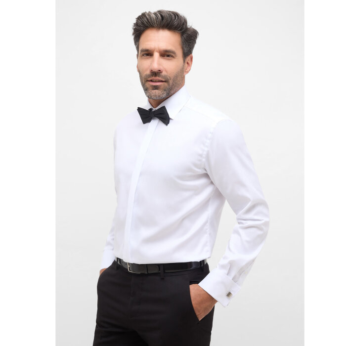 Eterna - Eterna - 8817 00 X367 | Modern Fit Smoking Skjorte Hvid